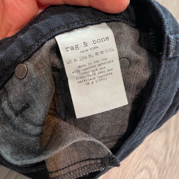 Rag & Bone black denim shorts - Picture 4 of 6